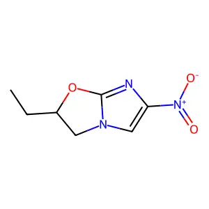 2-Ethyl-5-nitro-2,3-dihydro(2-1b)imidazo-oxazole structure