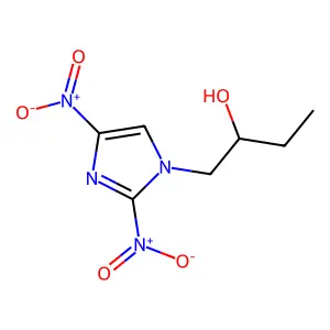 1H-Imidazole-1-ethanol, alpha-ethyl-2,4-dinitro- structure