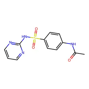 Acetylsulfadiazine structure