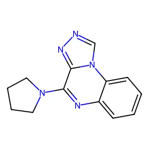 4-Pyrrolidin-1-yl-[1,2,4]triazolo[4,3-a]quinoxaline structure