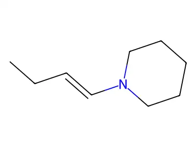 1-But-1-enylpiperidine structure