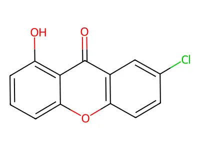 9H-Xanthen-9-one, 7-chloro-1-hydroxy- structure
