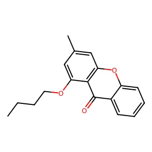 9H-Xanthen-9-one, 1-butoxy-3-methyl- structure
