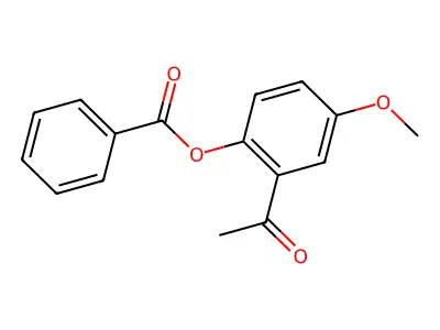 2-Acetyl-4-methoxyphenyl benzoate structure