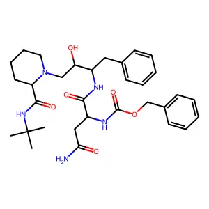 BzOCAsnPhe(CHOHCH2)PipCONHtBu structure