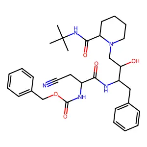 BzOC(CNAla)Phe(CHOHCH2)PipCONHtBu structure