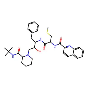 2Quin(SMeCys)Phe(CHOHCH2)pipCONHtBu structure