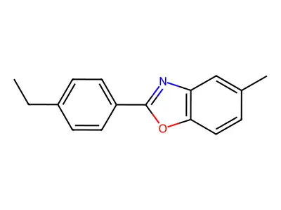 2-(4-Ethylphenyl)-5-methyl-1,3-benzoxazole structure