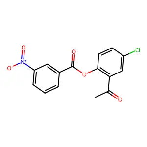 2-Acetyl-4-chlorophenyl 3-nitrobenzoate structure