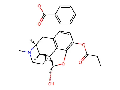 3-O-Propionylmorphine benzoate structure