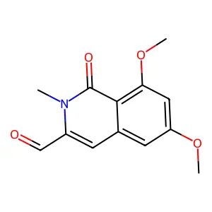 6,8-Dimethoxy-2-methyl-1-oxo-1,2-dihydro-3-isoquinolinecarbaldehyde structure