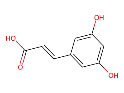 3-(3,5-Dihydroxyphenyl)prop-2-enoic acid structure
