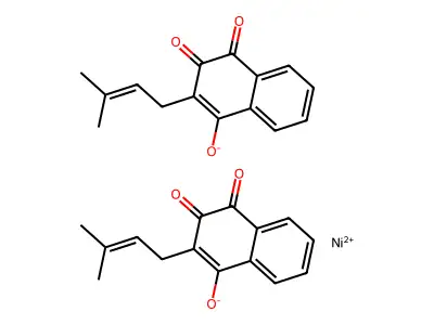 Nickel lapachol structure