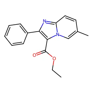 Ethyl 6-methyl-2-phenylimidazo[1,2-a]pyridine-3-carboxylate structure