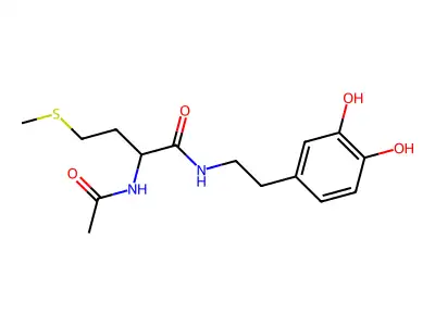 N-(N-acetylmethionyl)dopamine structure