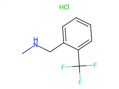 N-甲基-1-[2-(三氟甲基)苯基]甲胺 structure