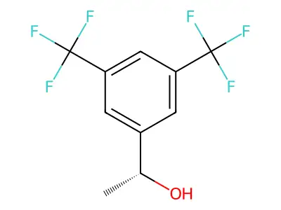(alphaR)-alpha-Methyl-3,5-bis(trifluoromethyl)benzenemethanol structure
