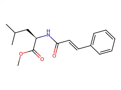 N-cinnamoyl-d-leucine methyl ester structure