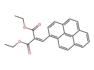 1,3-Diethyl 2-(pyren-1-ylmethylidene)propanedioate structure
