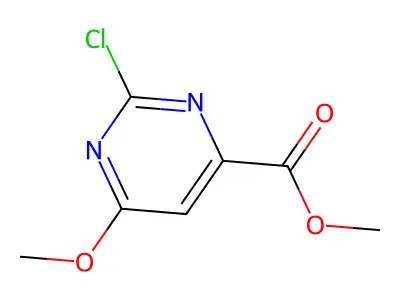 Methyl 2-chloro-6-methoxypyrimidine-4-carboxylate structure