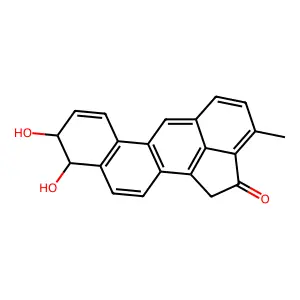 9,10-Dihydroxy-9,10-dihydro-3-methylcholanthrene-2-one structure