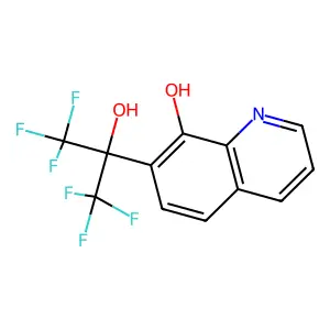 7-(1,1,1,3,3,3-Hexafluoro-2-hydroxypropan-2-yl)quinolin-8-ol structure