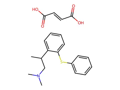 N,N-Dimethyl-1-(2-(phenylthio)phenyl)-2-propylamine maleate structure