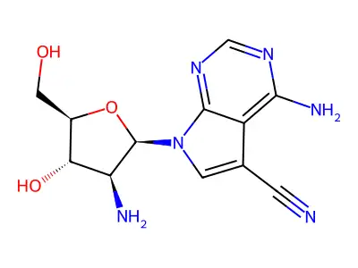 2'-deoxy-2'-amino-ara-toyocamycin structure