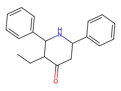 3-Ethyl-2,6-diphenylpiperidin-4-one structure