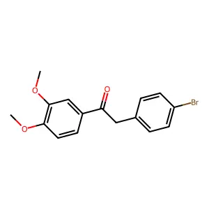 2-(4-Bromophenyl)-1-(3,4-dimethoxyphenyl)ethanone structure