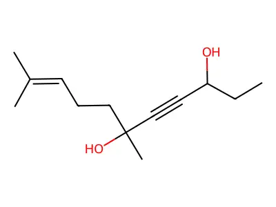 6,10-Dimethylundec-9-en-4-yne-3,6-diol structure