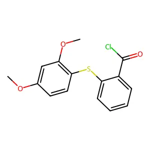 2-[(2,4-Dimethoxyphenyl)sulfanyl]benzoyl chloride structure
