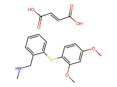 N-Methyl-2-(2,4-dimethoxyphenylthio)benzylamine maleate structure