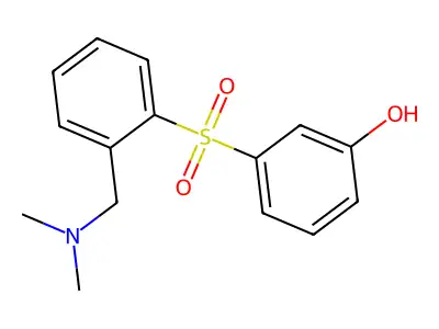 Phenol, 3-((2-((dimethylamino)methyl)phenyl)sulfonyl)- structure