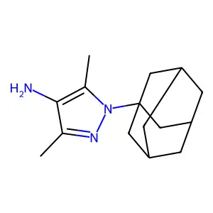 1-(1-金刚烷基)-3,5-二甲基吡唑-4-胺 structure