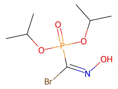1-di(propan-2-yloxy)phosphoryl-N-hydroxymethanimidoyl bromide structure