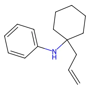 N-[1-(2-丙烯基)环己基]苯胺 structure