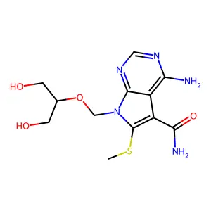 7-NH2CO-8-MeS-7-deaza-acycloA structure