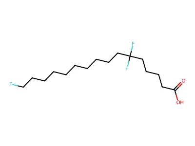 6,6,16-三氟十六烷酸 structure