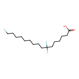 7,7,16-三氟十六烷酸 structure