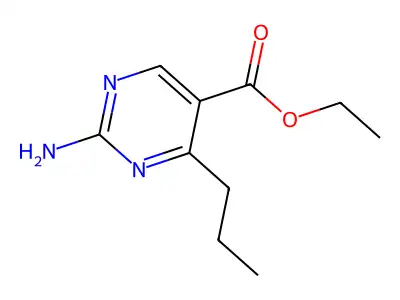 Ethyl 2-amino-4-propylpyrimidine-5-carboxylate structure