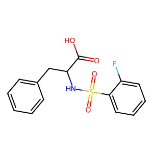 N-[(2-Fluorophenyl)sulfonyl]-D-phenylalanine structure