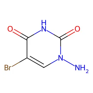 1-Amino-5-bromouracil structure