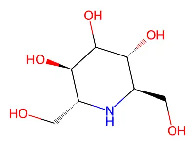 Homomannojirimycin structure