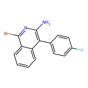 1-Bromo-4-(4-fluorophenyl)-3-isoquinolinylamine structure