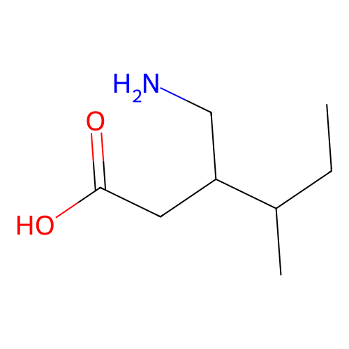 3-(Aminomethyl)-4-methylhexanoic acid structure
