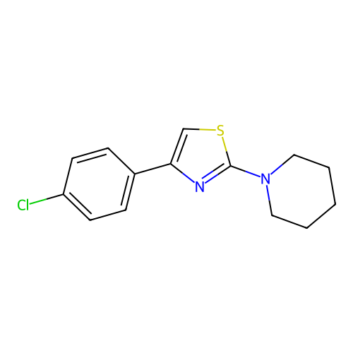 4-(4-Chlorophenyl)-2-piperidyl-1,3-thiazole structure