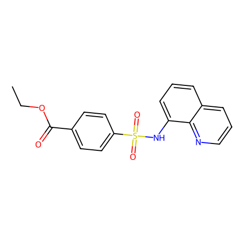 4-[(8-quinolinylamino)sulfonyl]Benzoic acid ethyl ester structure