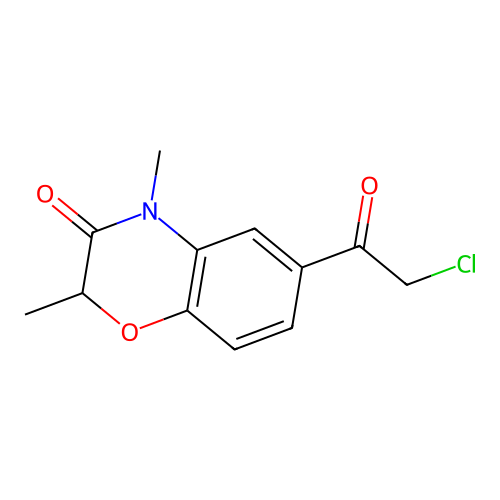 6-(2-Chloroacetyl)-2,4-dimethyl-2H-benzo[b][1,4]oxazin-3(4H)-one structure