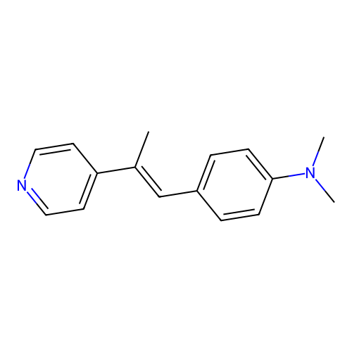 N,N-dimethyl-4-[(E)-2-pyridin-4-ylprop-1-enyl]aniline structure